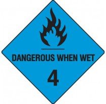 Class 4.3 Dangerous Goods Warning Triangle