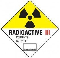 Class 7.3 Dangerous Goods Warning Triangle