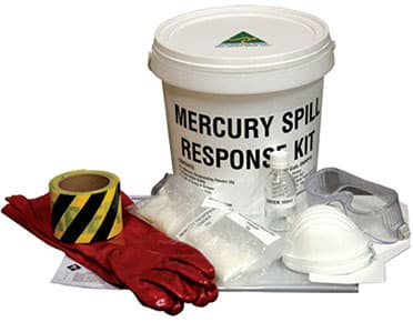 Mercury spill response kits