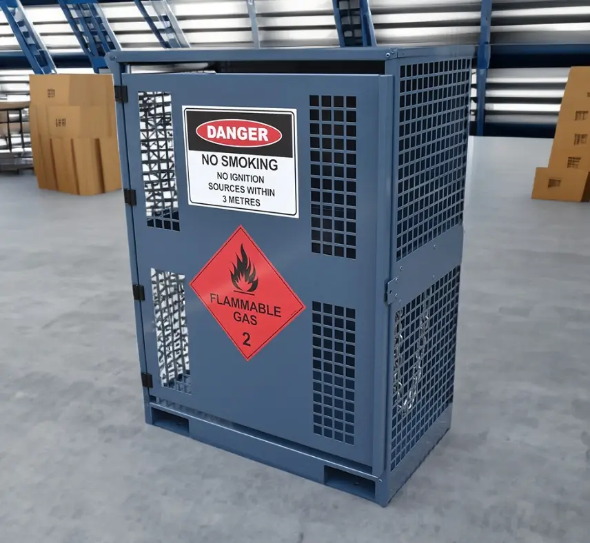Gas Bottle Storage Cages Feature