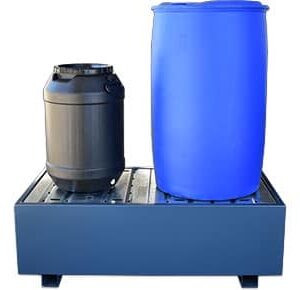 Powder coated steel drum bund 2 drum