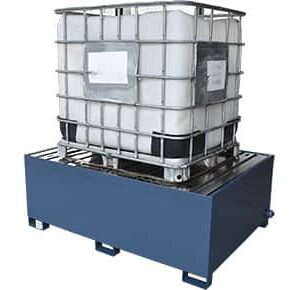 Powder coated steel IBC containment bund
