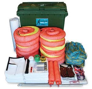 Marine Spill Kit: Large Mobile Bin 793L Absorbent Capacity
