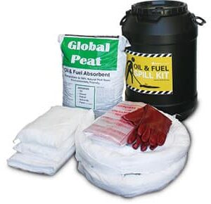 Spill Kit: Oil & Fuel Outdoor - Barrel 75L Absorbent Capacity